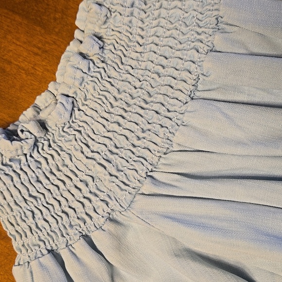 Light Blue Smocked Women's Top From KanKan - Picture 5 of 5
